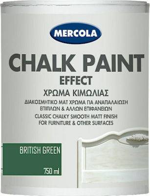 CHALK PAINT BRITISH GREEN 750ML MERCOLA